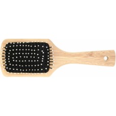 Bamboo Paddle Brush (Flat Handle) - Plastic Pins Bamboo Paddle Brush (Flat Handle) - Plastic Pins